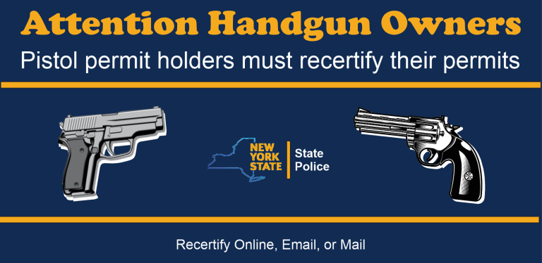 NYS Pistol / Revolver License Recertification Form